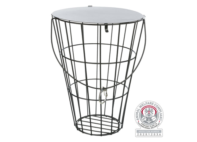 Trixie Heuraufe mit Deckel, metall 21cm