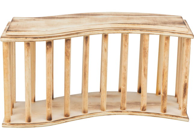 Trixie Heuraufe - geflammtes Holz, 37×19×13 cm