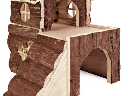 Trixie Bjork Blockhaus Meerschweinchen Naturholz