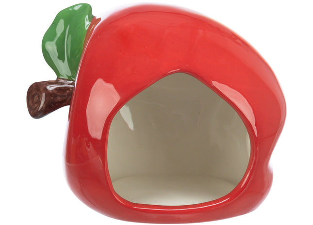 Trixie Keramikhaus Apfel - Hamsterhaus rot klein