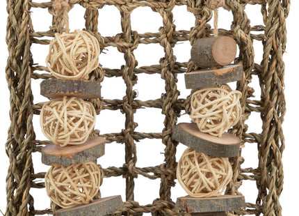 Trixie Seegras-Matte mit Spielzeugen, 18×30 cm