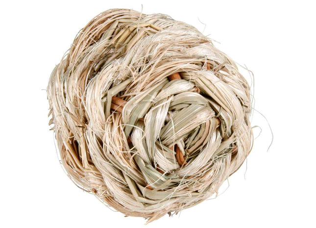 Trixie Grasball mit Glocke – Naturspielzeug ø6cm