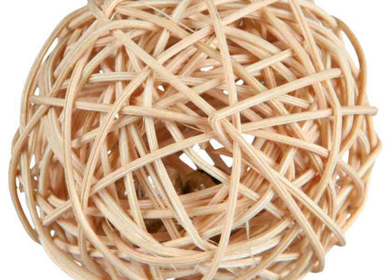 Trixie Weiden-Ball mit Glocke - Naturspielball ø4cm