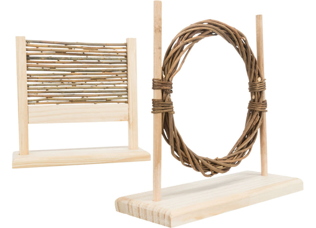 Trixie Agility-Set – Holz, Hürde und Ring