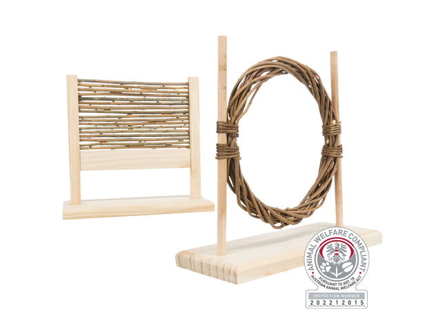 Trixie Agility-Set – Holz, Hürde und Ring