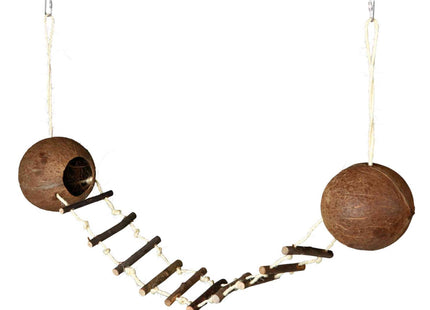 Trixie Kokosnusshaus - Hamsterhaus, 2er Set, Natur