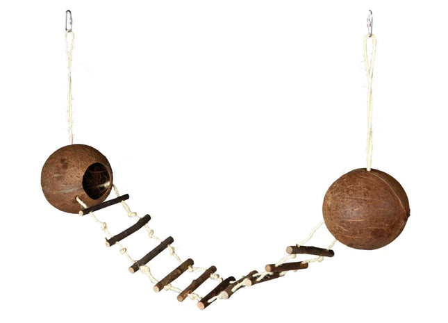 Trixie Kokosnusshaus - Hamsterhaus, 2er Set, Natur