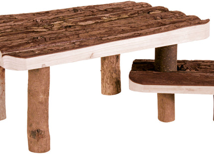 Trixie Unterstand mit Treppe Naturholz Kleintiere