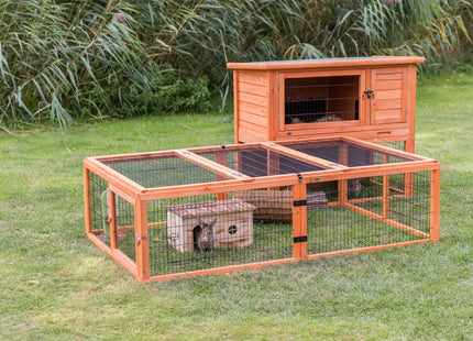 Trixie Natura Freilaufgehege - Holzrahmen, Metallgitter