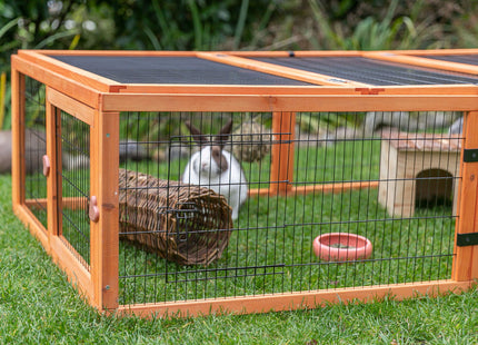 Trixie Natura Freilaufgehege - Holzrahmen, Metallgitter