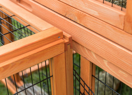 Trixie Natura Freilaufgehege - Holzrahmen, Metallgitter