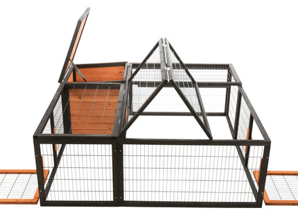 Trixie Natura Freilaufgehege - Kleintiergehege schwarz braun