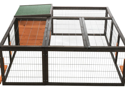 Trixie Natura Freilaufgehege - Kleintiergehege schwarz braun