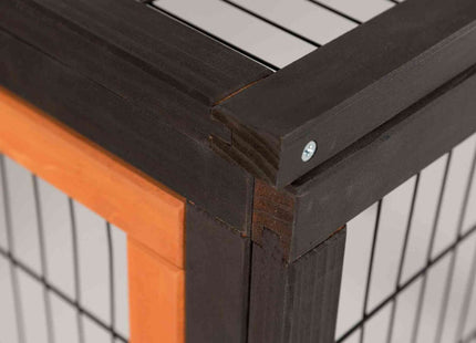 Trixie Natura Freilaufgehege - Kleintiergehege schwarz braun