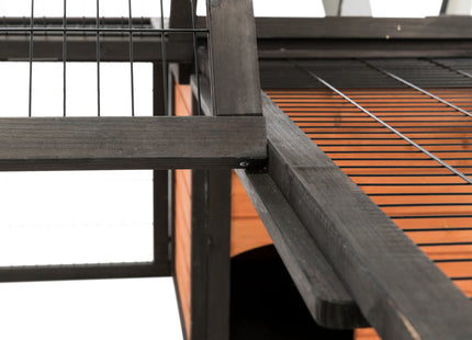 Trixie Natura Freilaufgehege - Kleintiergehege schwarz braun