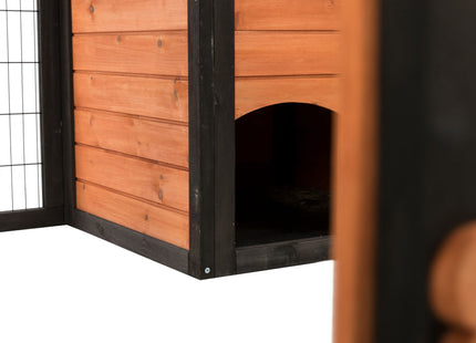 Trixie Natura Freilaufgehege - Kleintiergehege schwarz braun