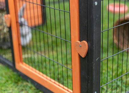 Trixie Natura Freilaufgehege - Kleintiergehege schwarz braun