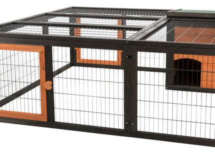 Trixie Natura Freilaufgehege - Kleintiergehege schwarz braun