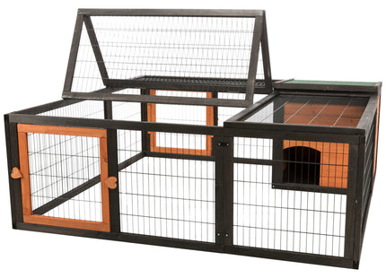 Trixie Natura Freilaufgehege - Kleintiergehege schwarz braun