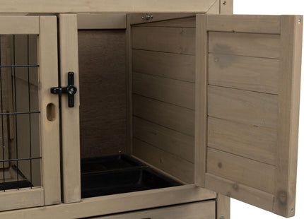 Trixie Natura Kleintierstall – Holz, mit Freilaufgehege