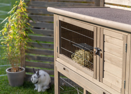 Trixie Natura Kleintierstall – Holz, mit Freilaufgehege