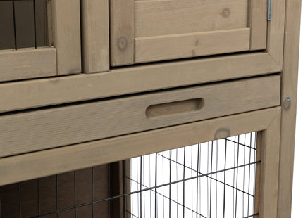 Trixie Natura Kleintierstall – Holz, mit Freilaufgehege