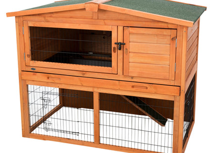 Trixie Natura Kaninchenstall - mit Freigehege, braun