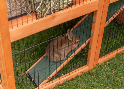 Trixie Natura Kaninchenstall XL - braun, 2 Etagen