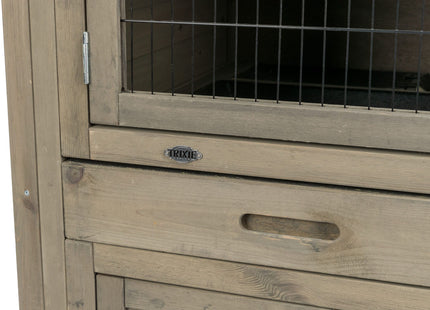 Trixie Natura Kleintierstall - 2-stöckig, grau