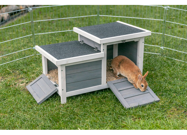 Trixie Natura Kleintierhaus – Kleintierhaus weiss/grau