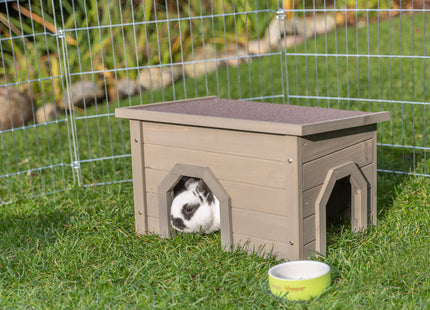 Trixie Natura Kleintierhaus – Kleintierhaus grau-grün