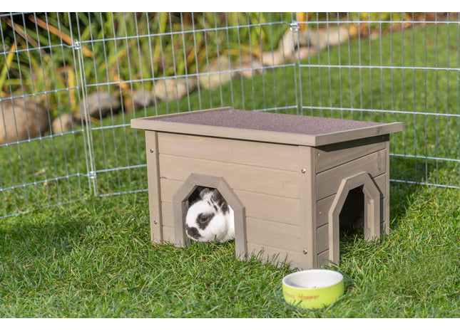 Trixie Natura Kleintierhaus – Kleintierhaus grau-grün