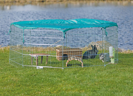 Trixie natura Freilaufgehege Kleintiere 8 Elemente mit Netz