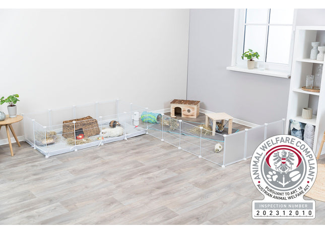 Trixie Erweiterungselemente – Metall, weiss, 35x35 cm