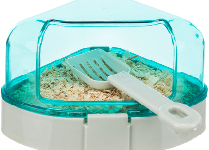 Trixie Ecktoilette mit Dach für Hamsterkäfige