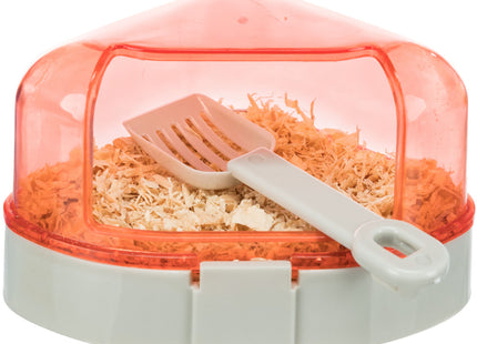 Trixie Ecktoilette mit Dach für Hamsterkäfige