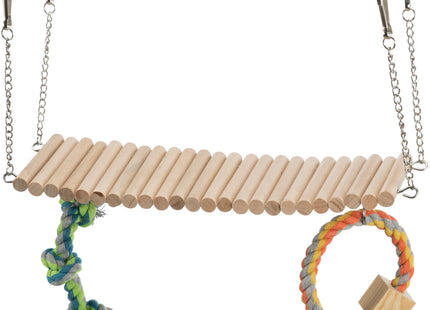 Trixie Hängebrücke – Hamster, Holz und Tau
