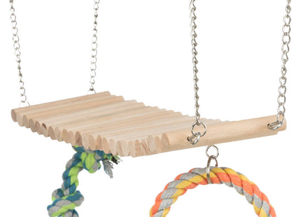 Trixie Hängebrücke – Hamster, Holz und Tau