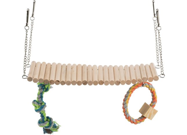Trixie Hängebrücke – Hamster, Holz und Tau