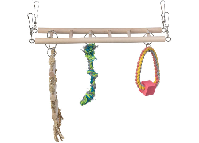 Trixie Hängebrücke für Kleintiere - Robuste und sichere Brücke für Hamster, Mäuse und andere kleine Haustiere. Einfache Montage und ideal für die Einrichtung von Käfigen und Gehegen