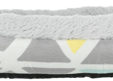 Trixie Kuschelbett Bunny – eckiges Plüschbett grau