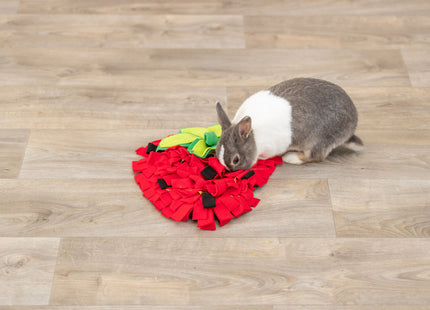 Trixie Schnüffelteppich Erdbeere – rot, 33×40 cm