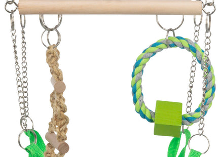 Trixie Hängebrücke mit Hängematte - Robuste und gemütliche Spiel- und Ruhezone für Katzen