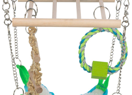 Trixie Hängebrücke mit Hängematte - Robuste und gemütliche Spiel- und Ruhezone für Katzen