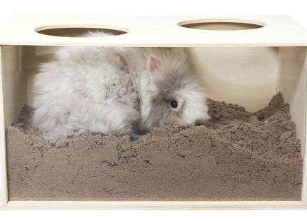 Trixie Buddelkiste für Kaninchen - Holz, 58×30×38cm