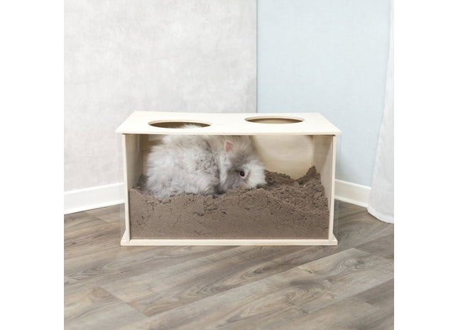 Trixie Buddelkiste für Kaninchen - Holz, 58×30×38cm