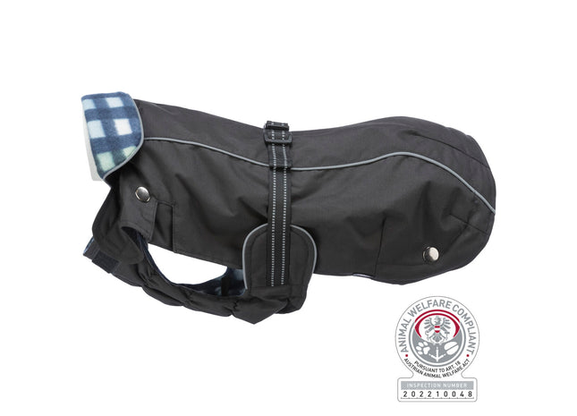 Trixie Mantel Rouen – Hundemantel schwarz XS
