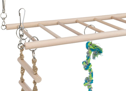 Trixie Hängebrücke für Kleintiere - Robuste und sichere Brücke für Hamster, Mäuse und andere kleine Haustiere. Einfache Montage und ideal für die Einrichtung von Käfigen und Gehegen