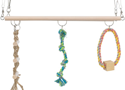 Trixie Hängebrücke für Kleintiere - Robuste und sichere Brücke für Hamster, Mäuse und andere kleine Haustiere. Einfache Montage und ideal für die Einrichtung von Käfigen und Gehegen