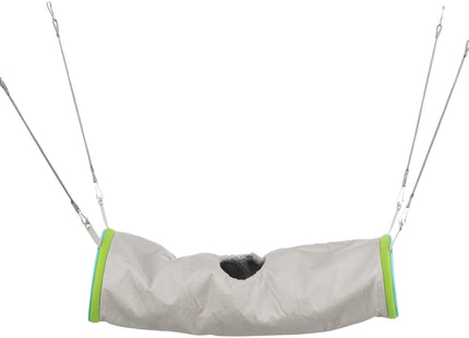 Kuscheliger Tunnel für Frettchen in Braun-Beige, ideal zum Verstecken und Spielen